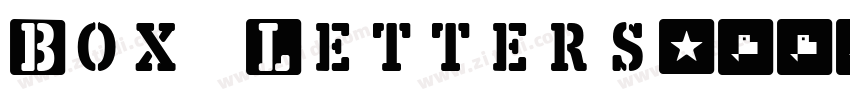 Box Letters字体转换